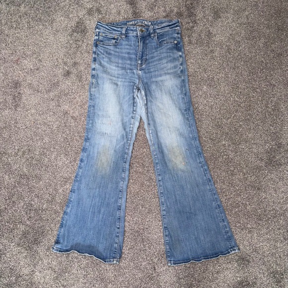 American Eagle Outfitters Denim - American Eagle Womens Next Level Stretch High-Rise Flare Light Wash Denim Jeans